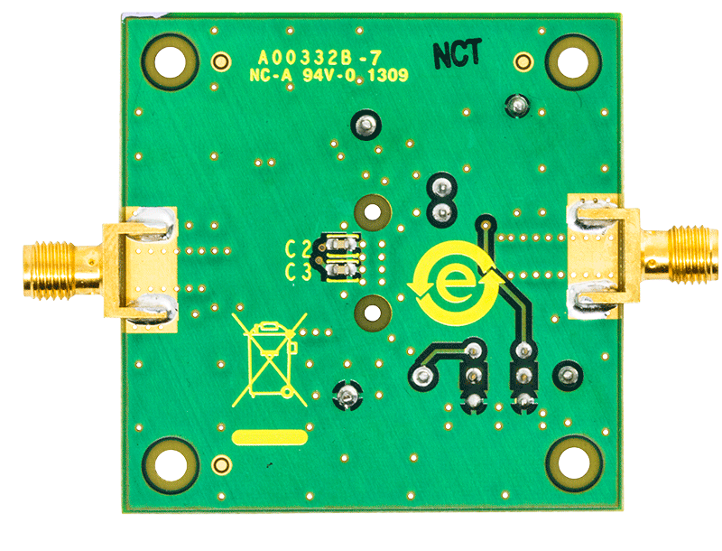 AD8367 Evaluation Board - Bottom View