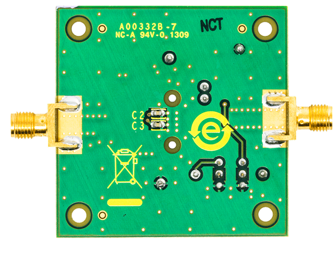 AD8367 Evaluation Board - Bottom View