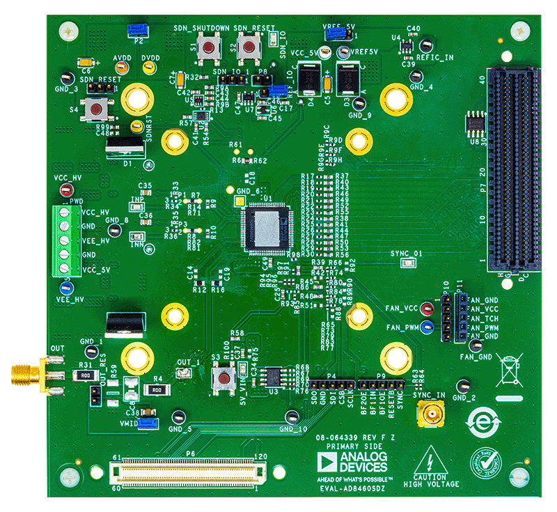 EVAL-AD8460SDZ Evaluation Board - Top View