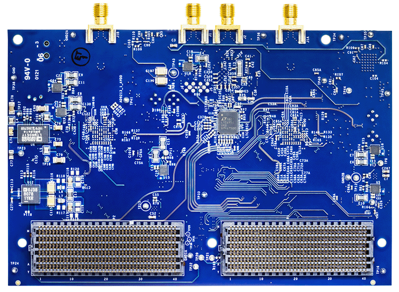 EVAL-AD9213-DUAL-EBZ Evaluation Board - Bottom View