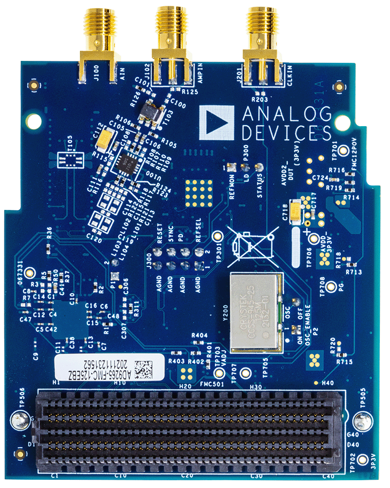 EVAL-AD9265-FMC-125EBZ Evaluation Board - Bottom View