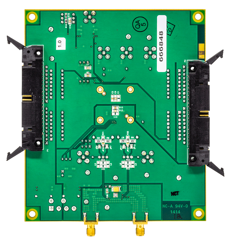 AD9767/65/63/09 Evaluation Board - Bottom View