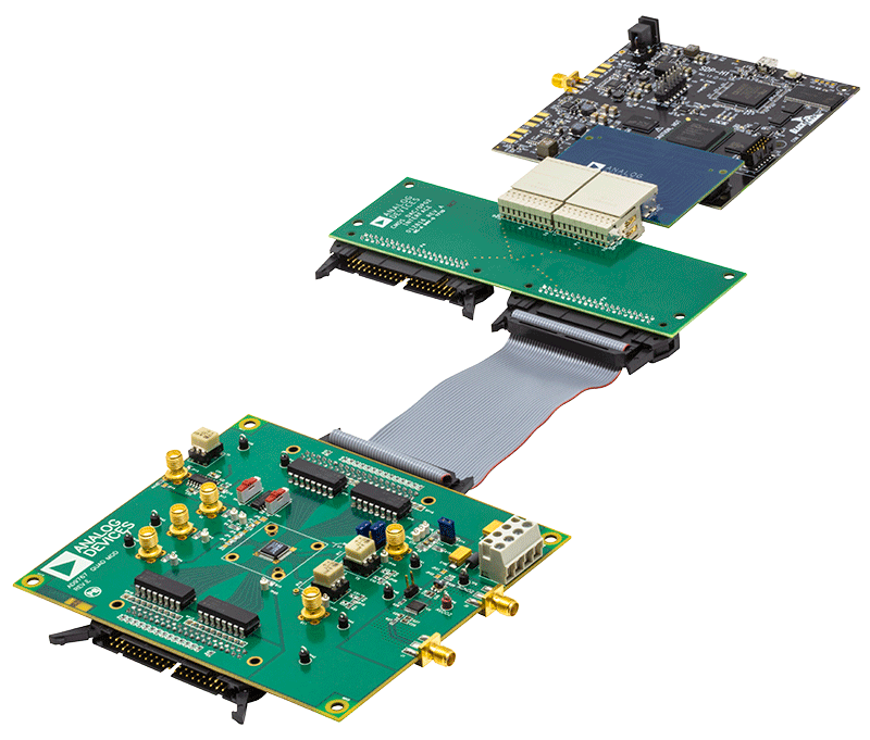 AD9767 Evaluation Board Kit - Angle View