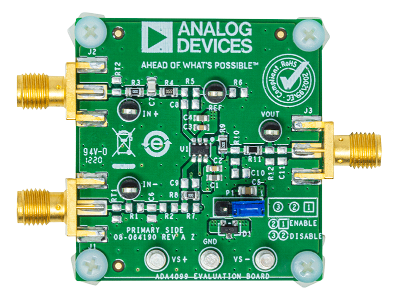 ADA4099 Evaluation Board - Top View
