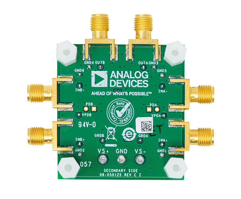 EVAL-ADA4510-2ARZ Evaluation Board - Bottom View