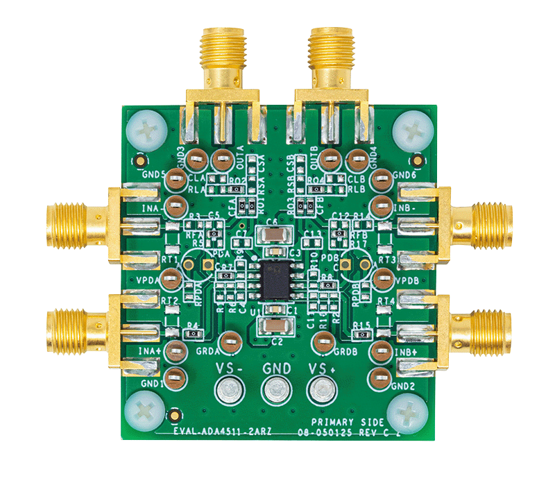 EVAL-ADA4511-2ARZ Board Photo Top