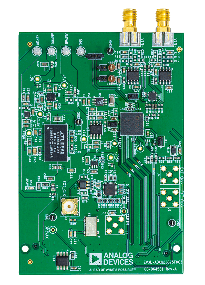 ADAQ23875 Evaluation Board - Top View
