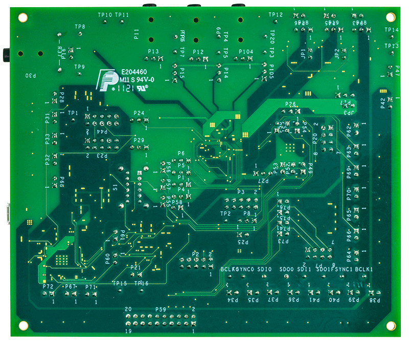 EVAL-ADAU1860EBZ Evaluation Board - Bottom View