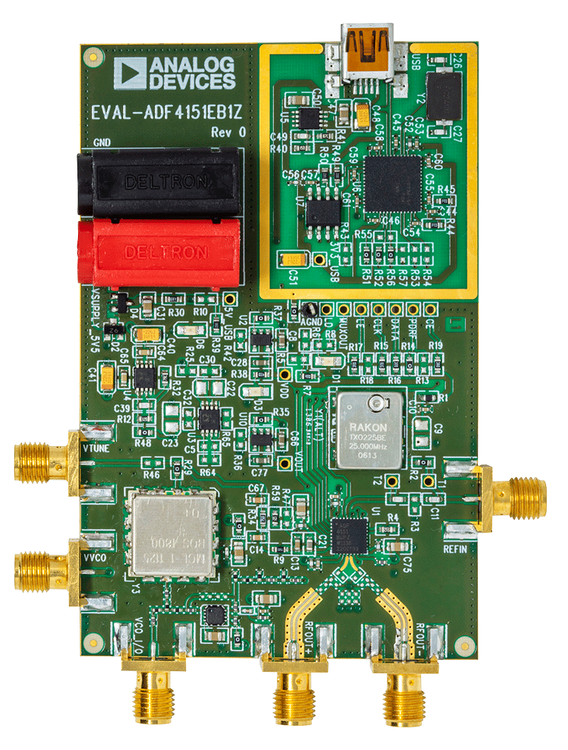 ADF4151 Evaluation Board - Top View