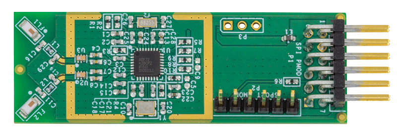 EVAL-ADF7242-PMDZ Evaluation Board - Top View