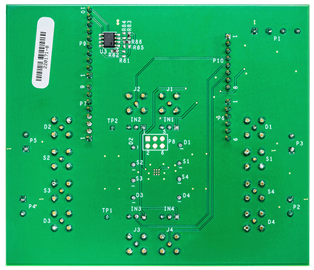 EVAL-ADG6412EBZ Evaluation Board - Bottom View