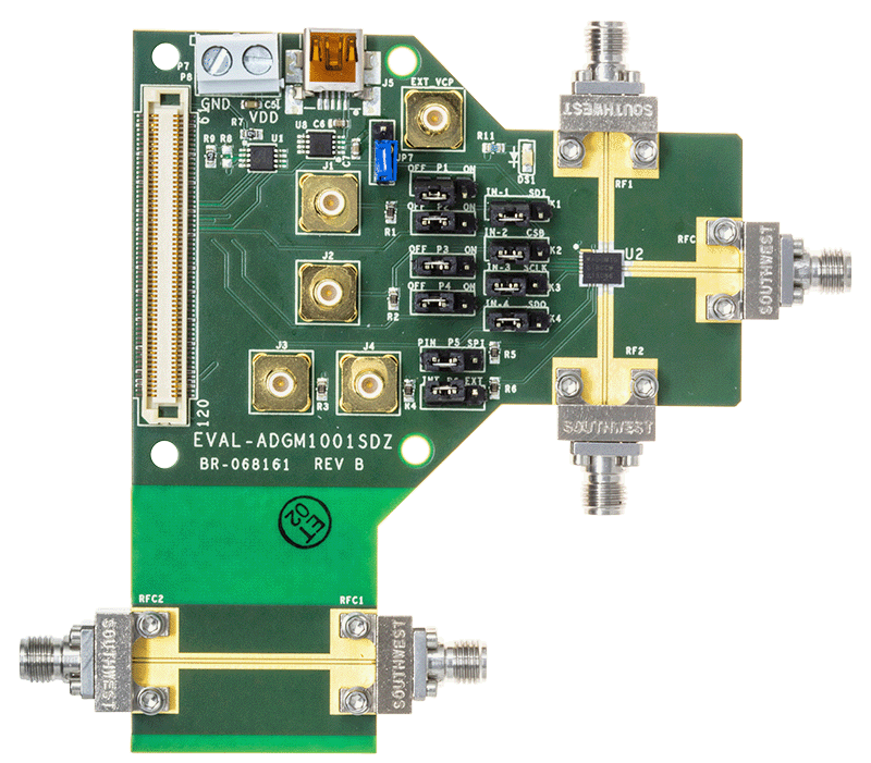 EVAL-ADGM1001SDZ Evaluation Board - Top View