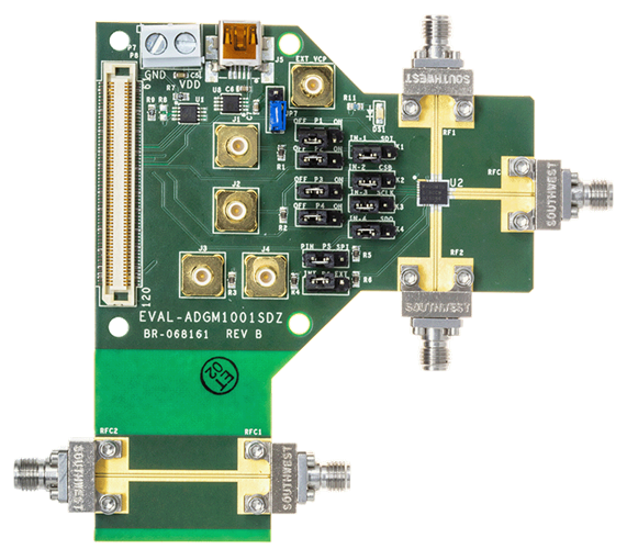 EVAL-ADGM1001SDZ Evaluation Board - Top View
