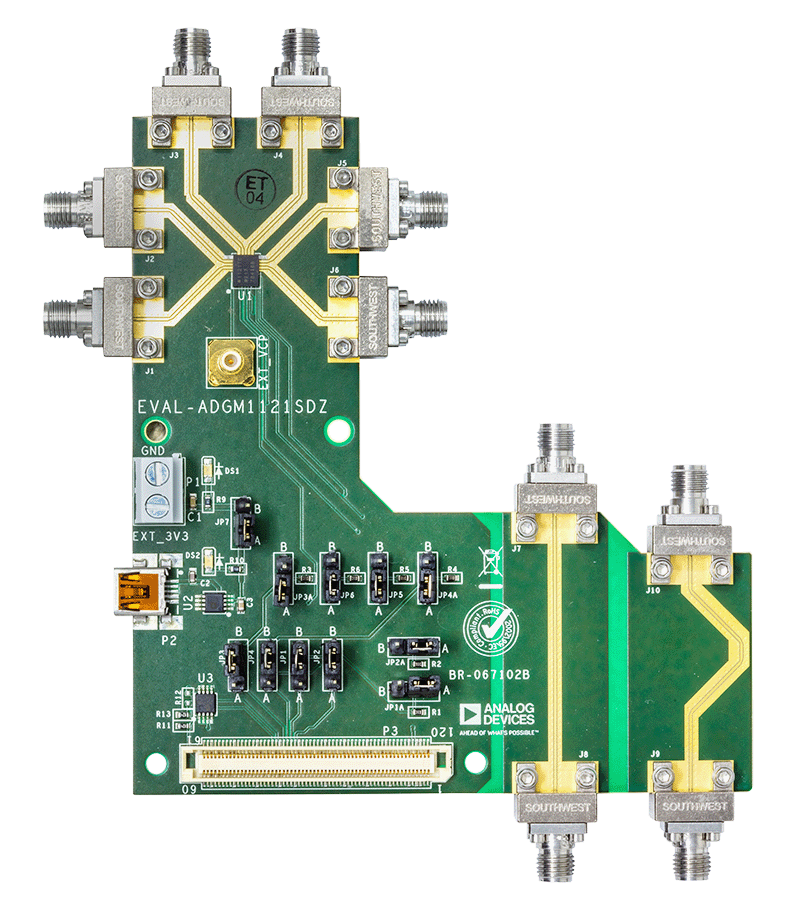 EVAL-ADGM1121SDZ Evaluation Board - Top View