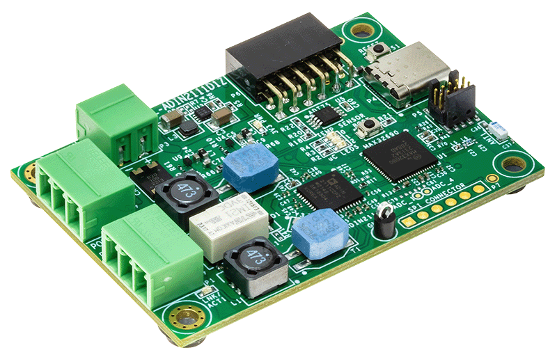 EVAL-ADIN2111D1Z Board Photo Angle View