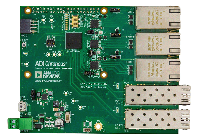 EVAL-ADIN3310 Board Photo Top View