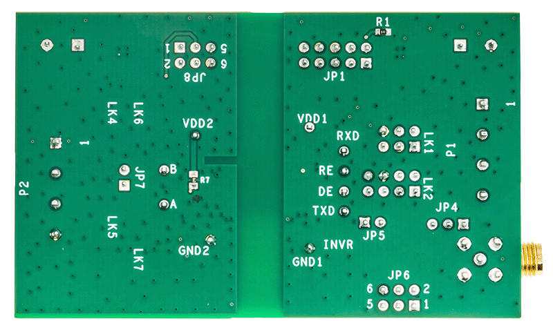 EVAL-ADM2495E Board Photo Bottom View