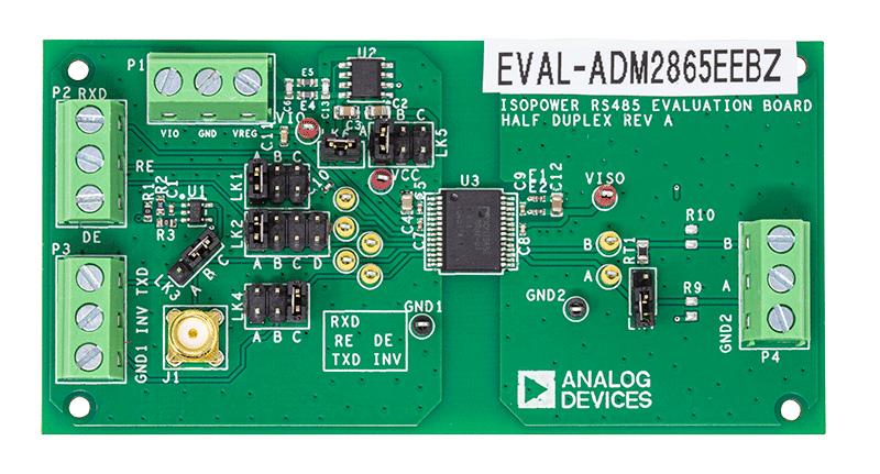 ADM2865E Evaluation Board - Top View