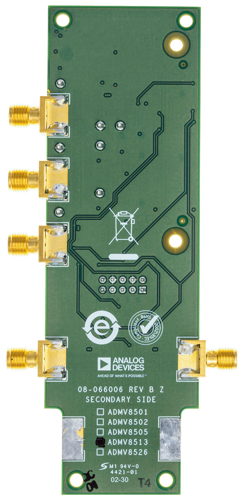 ADMV8513 Evaluation Board - Bottom