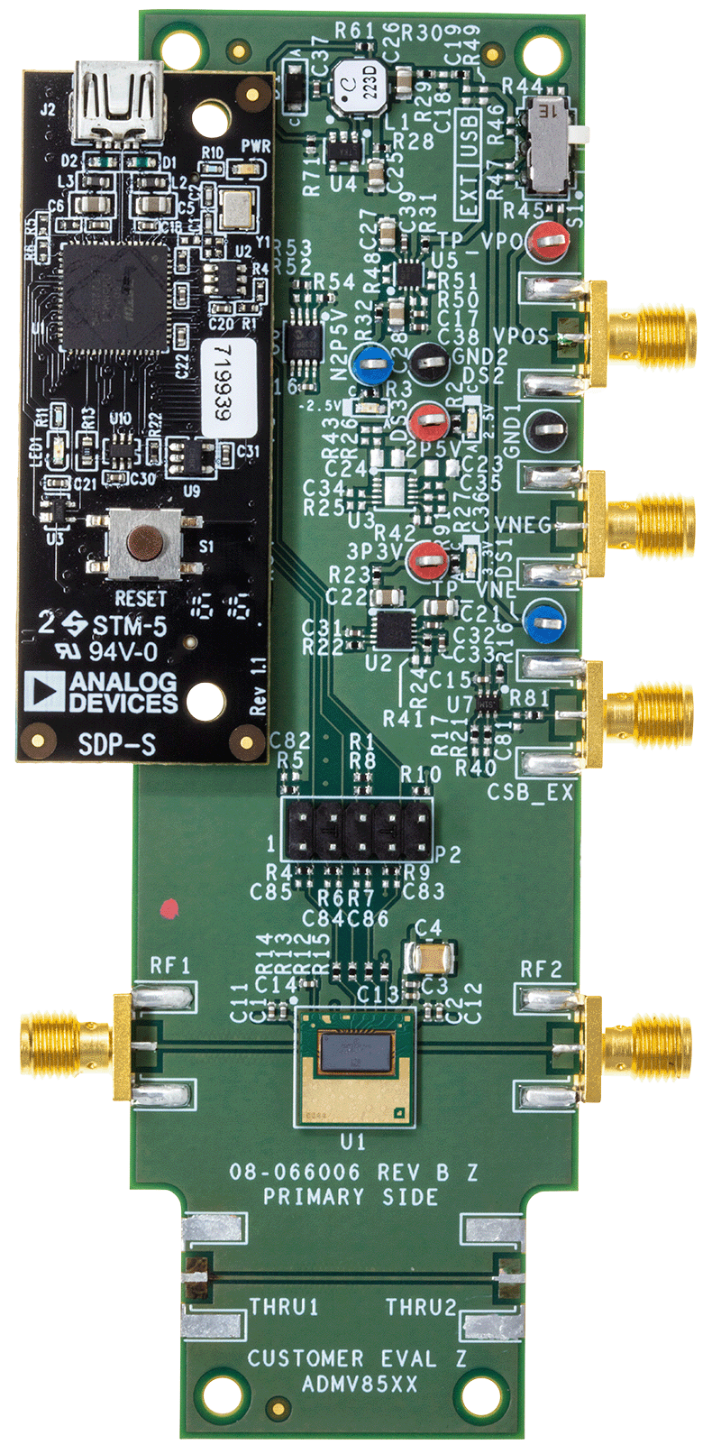 ADMV8513 Evaluation Board Kit - Top