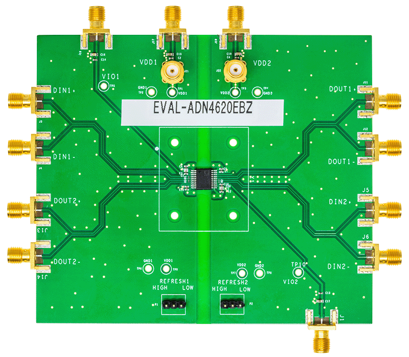 EVAL-ADN4620EBZ Evaluation Board - Top View