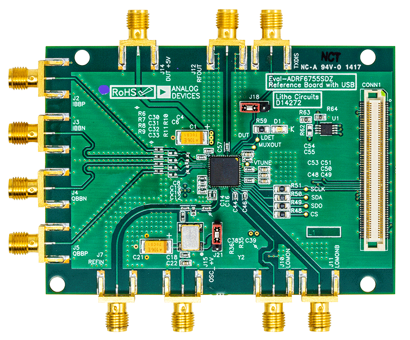 EVAL-ADRF6755SDZ - Top View