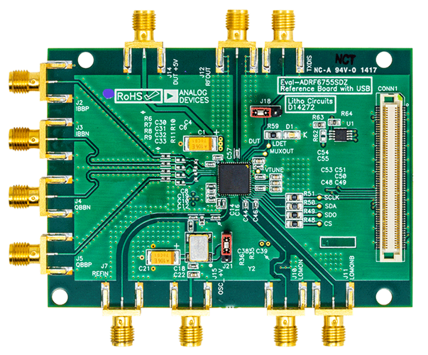 EVAL-ADRF6755SDZ - Top View
