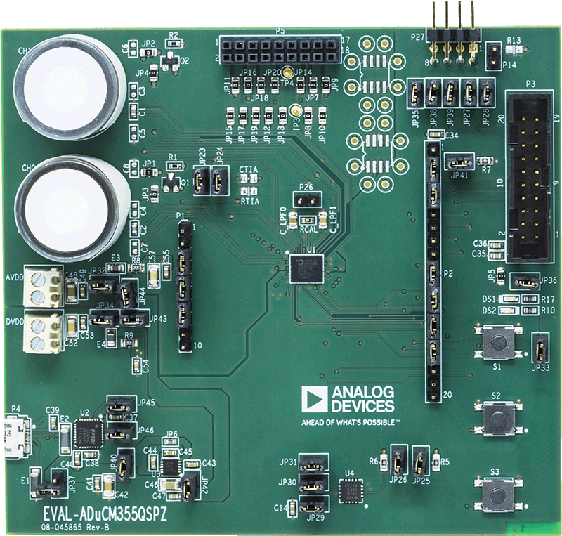 ADuCM355 Evaluation Board - Top View