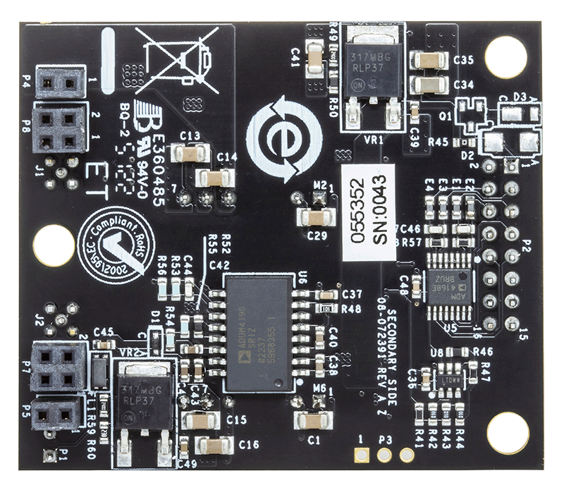 EVAL-ADUM4121WHB1Z Evaluation Board - Bottom View