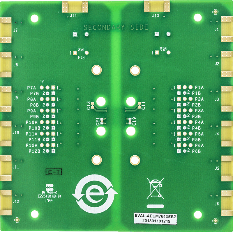 ADUM7643 Evaluation Board - Bottom View