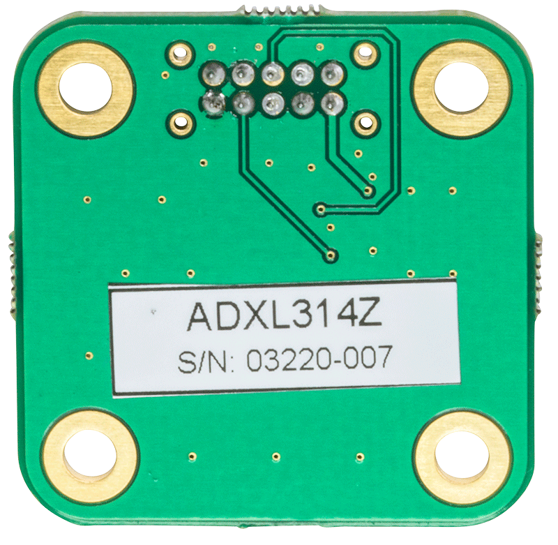 EVAL-ADXL314Z Evaluation Board - Bottom View