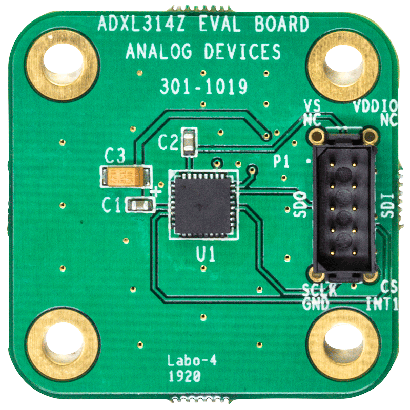 EVAL-ADXL314Z Evaluation Board - Top View