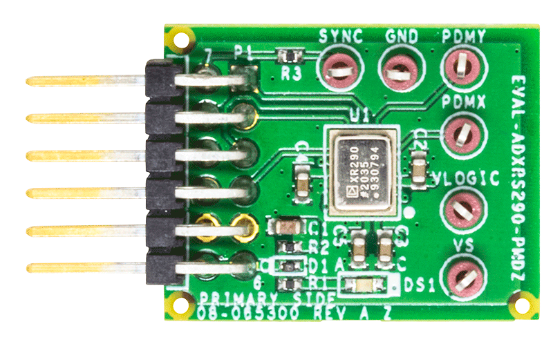 EVAL-ADXRS290-PMDZ Evaluation Board - Top View