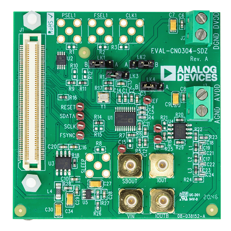 EVAL-CN0304 Evaluation Board - Top