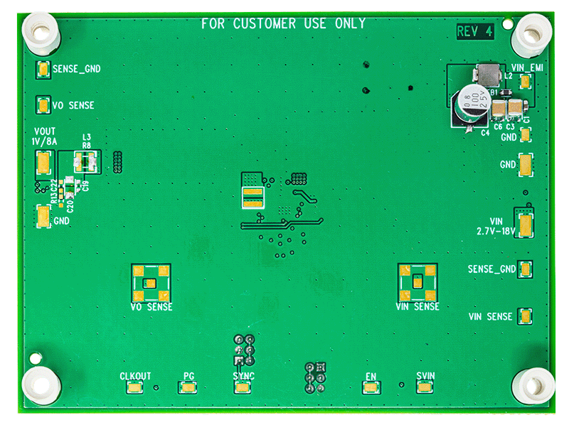 DC3002A Evaluation Board - Bottom View