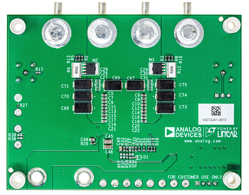 DC3190A-B Evaluation Board - Bottom View