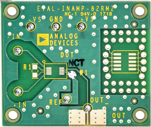 InAmp Evaluation Board - Bottom View