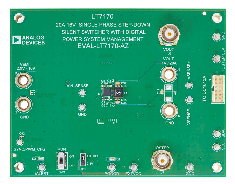 EVAL-LT7170-AZ Board Photo Top View