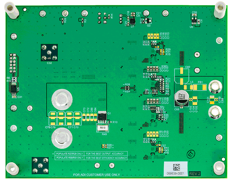 EVAL-LT7171-AZ Board Photo Bottom View