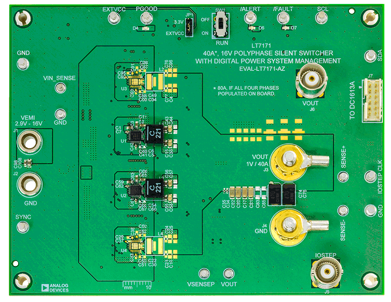 EVAL-LT7171-AZ Board Photo Top View
