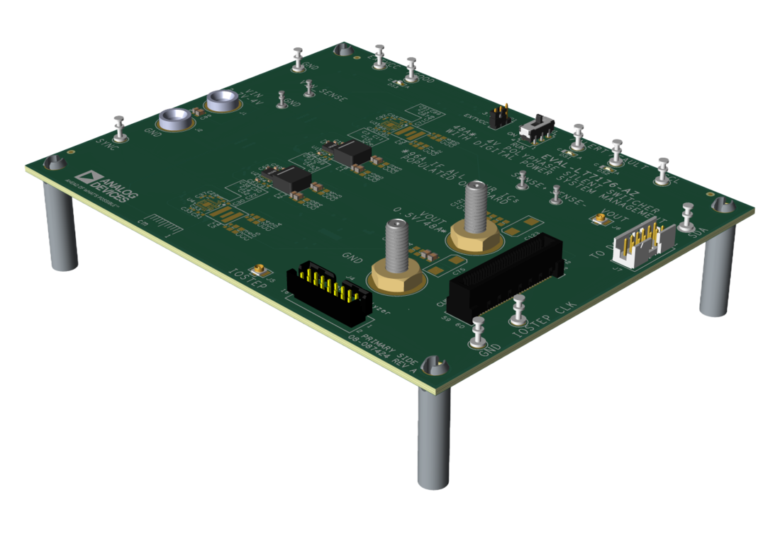 EVAL-LT7176-AZ Evaluation Board Angle View