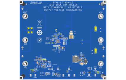 EVAL-LT7809-AZ Bottom Evaluation Board Photo