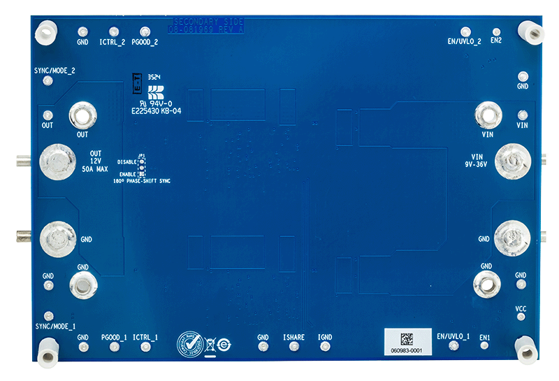 EVAL-LT8292-AZ Board Photo Bottom View