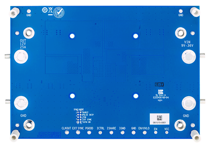 EVAL-LT8292-BZ Board Photo Bottom View