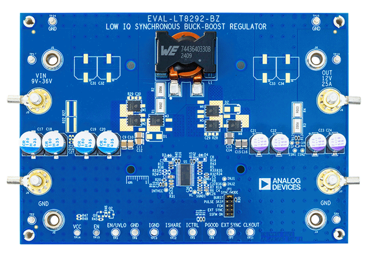 EVAL-LT8292-BZ Board Photo Top View