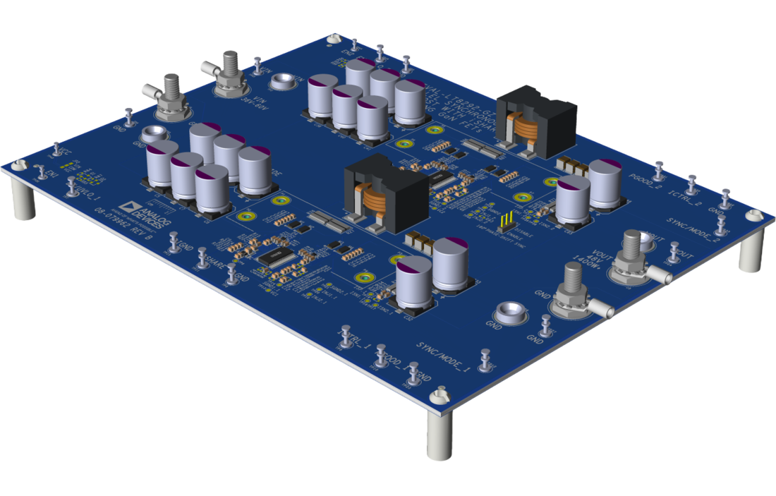 EVAL-LT8292-GZ Evaluation Board Angle View