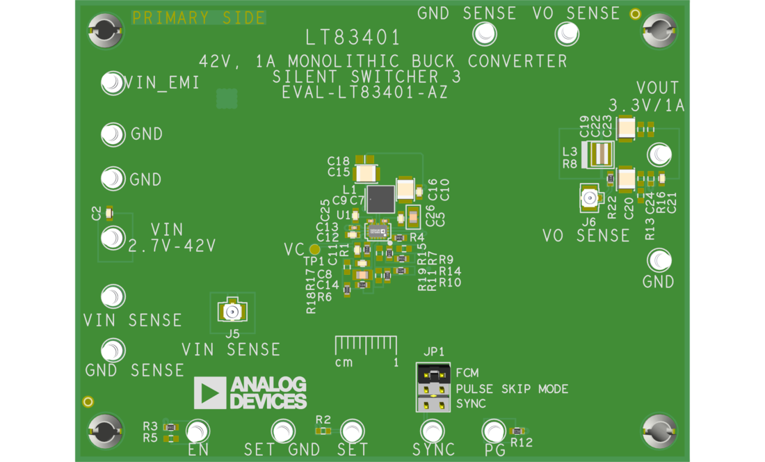 EVAL-LT83401 Board Photo Top View