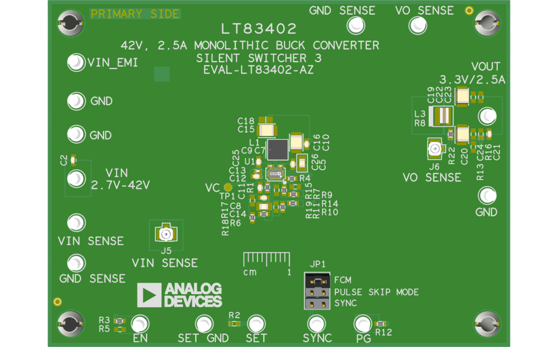 EVAL-LT83402 Board Photo Top View