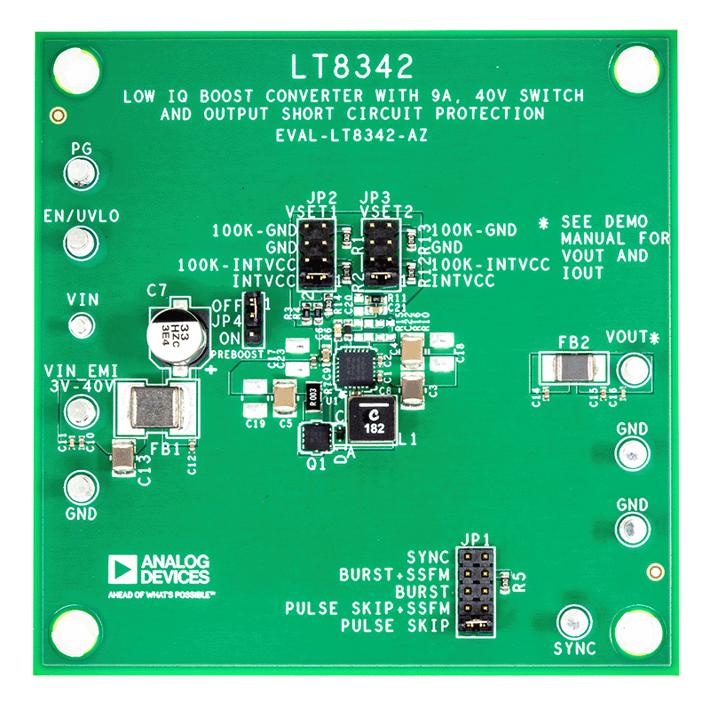 EVAL-LT8342-AZ Board Photo Top View