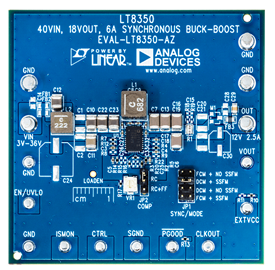 EVAL-LT8350-AZ Evaluation Board - Top View